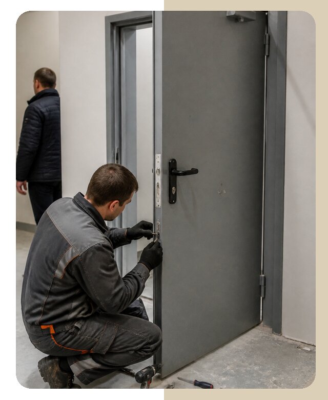 Ремонт противопожарной двери в Вязниках по цене 6944 р. | ДвериЛегко-Взн